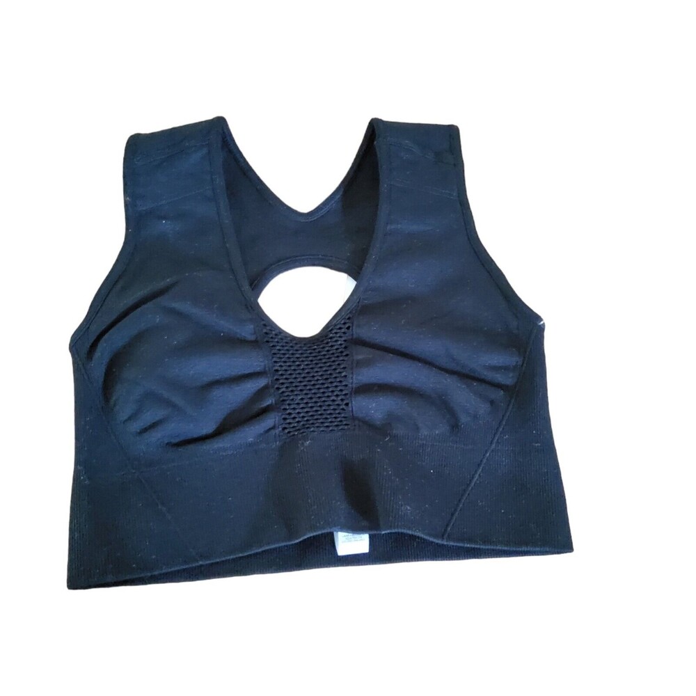 BCBGeneration Cutout Sports Bra Black New